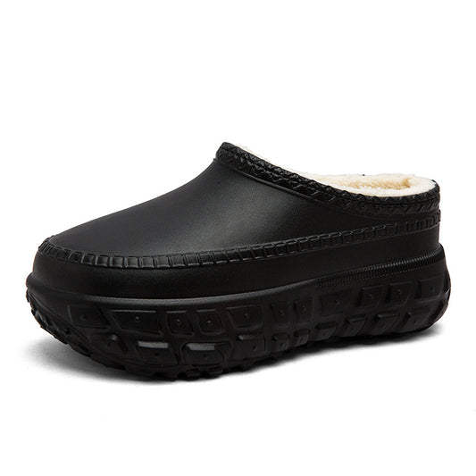 Men's and Women's Garden Shoes EVA Platform Slip-on Fur Lined Clogs Casual Indoor Outdoor Waterproof non-slip Slippers