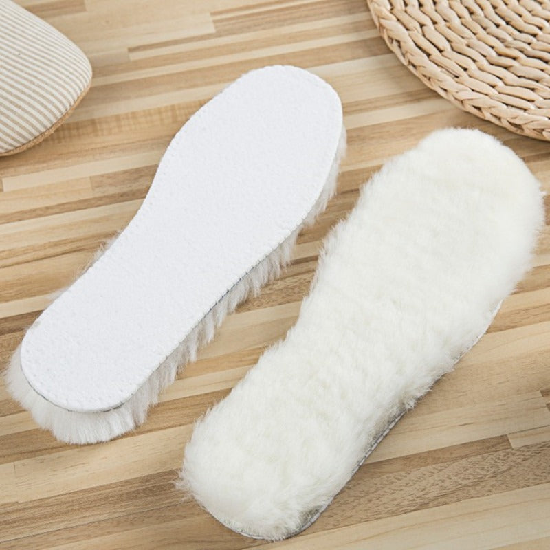 Genuine Thick Sheepskin Fleece Insoles Unisex